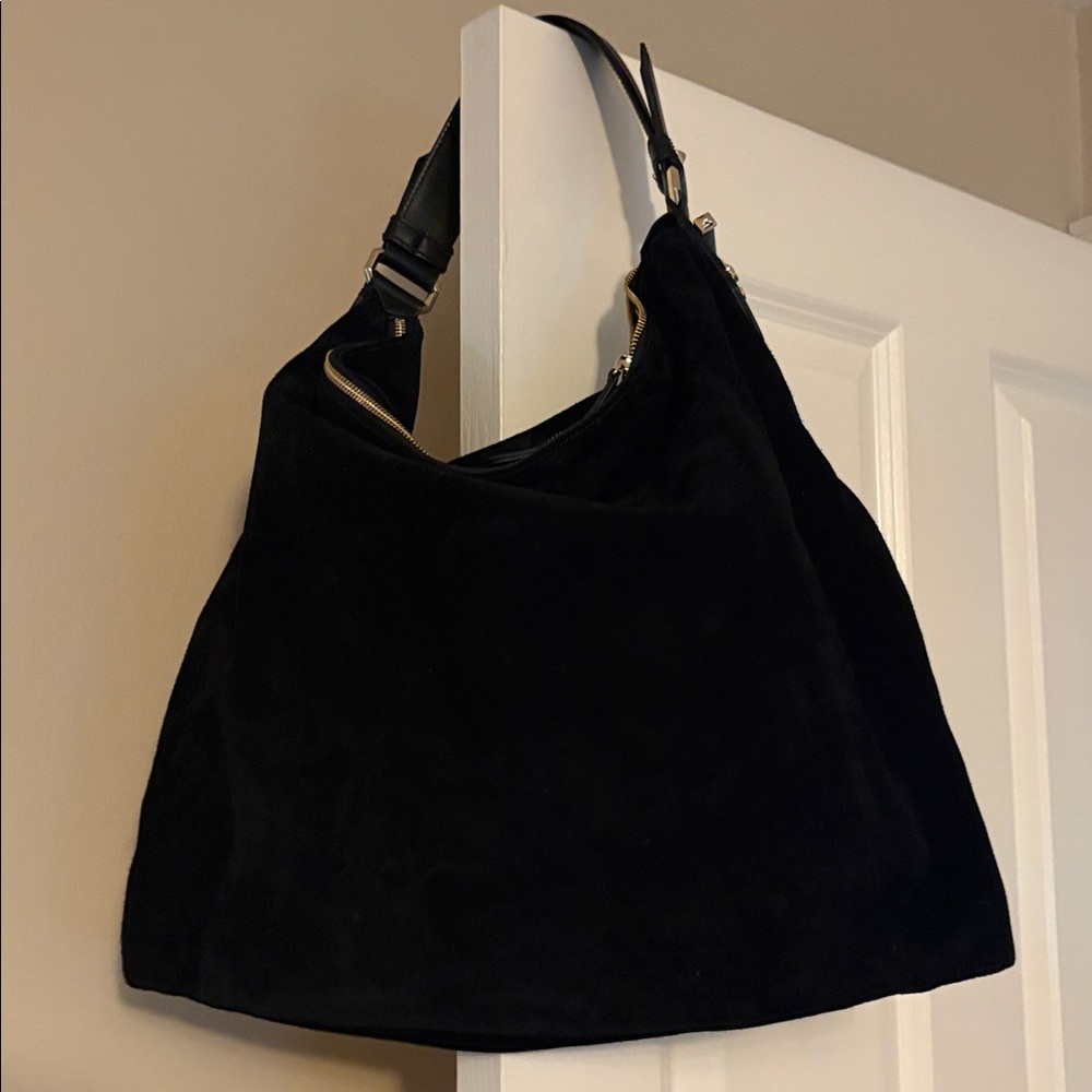 Jimmy Choo Ana Slouchy Suede Hobo (Gently Used)